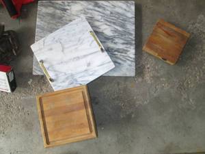 wood and granite cutting surfaces...
