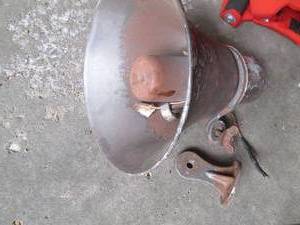 Vintage metal megaphone with hanger...