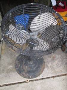 Heavy duty pedestal vintage fan...