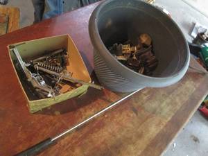 Vintage lawn tool, insulators and m...