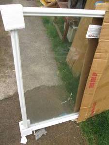 Pair Therma-Tru framed glass panel...