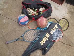 Sporting goods lot as shown in pics...