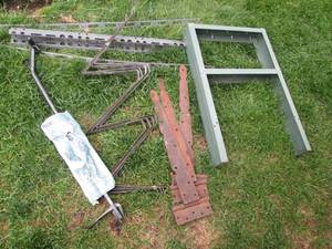 Metal weed puller, wall mount tools...