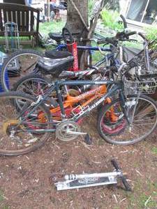 Lot of adult and kids bikes in need...