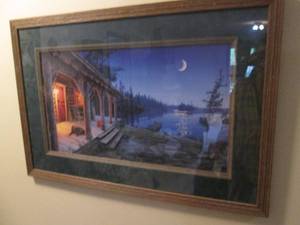 Beautiful Cabin on the lake framed ...