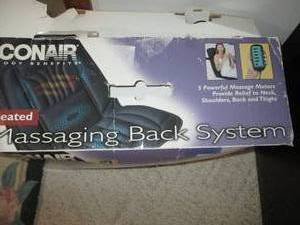 Conair massaging back system...
