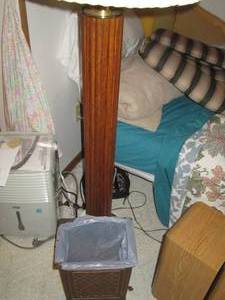 Wood column style freestanding floo...