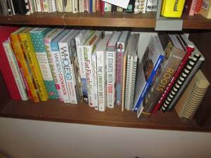 Variety of cookbooks and materials...