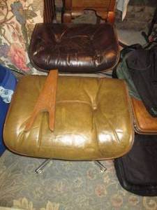 Metal frame Pleather added foot res...