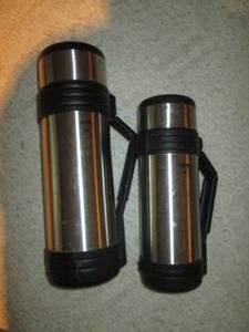 Pair of stainless steel travel ther...