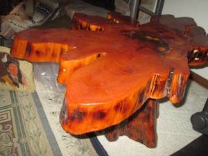 Thick cut & epoxy wood slab coffee ...