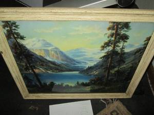 Vintage Lake in the Mountains frame...