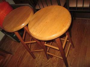 Pair of solid wood counter Height s...