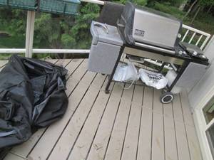 Weber Stainless steel propane grill...