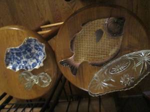 Cut glass and pottery dishware...