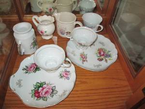 Floral print fine China plus others...