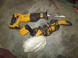 Cordless 20v Dewalt sawzall and ele...
