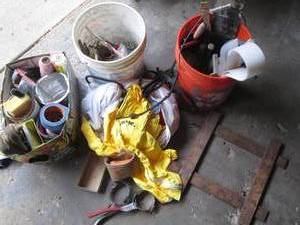 Masonry tools, drywall and painting...