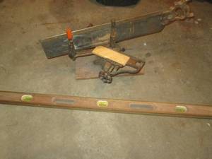 Vintage Miter boox saw and wood lev...
