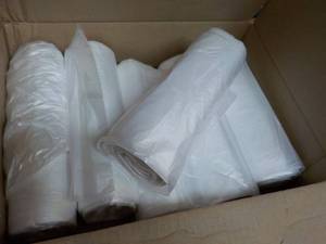 6 rolls extra large Clear Trash Bag...