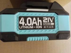 4.0 AH 21 V Lithium -10 N Battery...