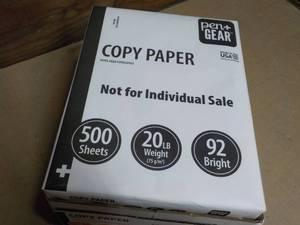 1500 Sheets White Pen and Gear Copy...