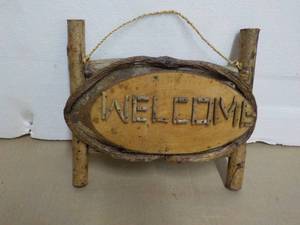 Wood Welcome Sign 10 x 10...