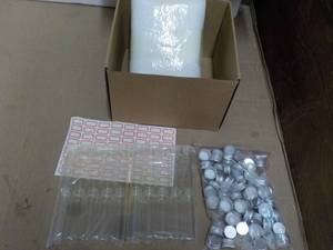 2 ml. Clear Glass Vials and Lids- 5...