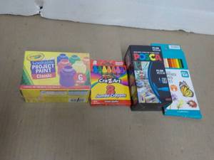 Craft Paint, Crayons and Colored Pe...