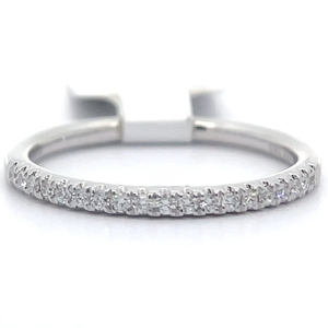 0.14 Carat Natural Diamond Eternity Band in 14k White Gold Retail $1700 VIDEO