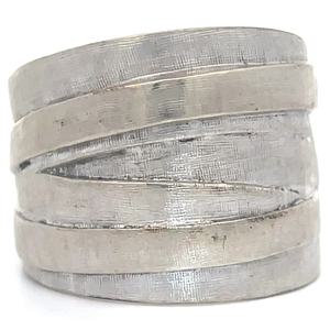 Vintage Wide Stacked Band Ring VIDEO