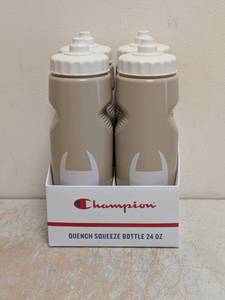 NEW CHAMPION QUENCH SQUEEZE BOTTLE 24OZ IRISH CREAM  COTTON 4 PACK