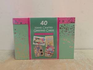 NEW HAND CRAFTED GREETING CARDS 40PK