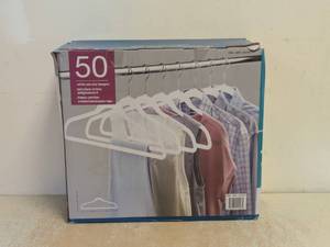 NONSLIP HANGERS 50PK WHITE