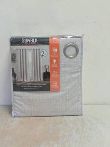 NEW SUN BLK TOTAL BLACKOUT PANELS 2PK CREAM
