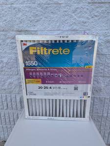 3M FILTRETE 1550 20x25x4 FILTERS 2PK