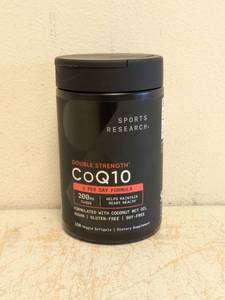 NEW SPORT RESEARCH DOUBLE STRENGTH CoQ10 DIETARY SUPPLEMENT
