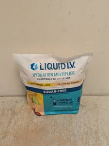 LIQUID I.V. HYDRATION MULTIPLIER ELECTROLYTE DRINK MIX LEMON-LIMEWHITE PEACH 30CT