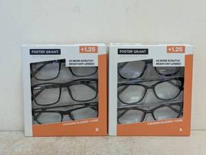 FOSTER GRANT 1.25 READING GLASSES 2PK