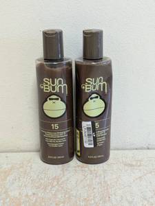 NEW SUN BUM SPF 15 BROWNING LOTION 2PK