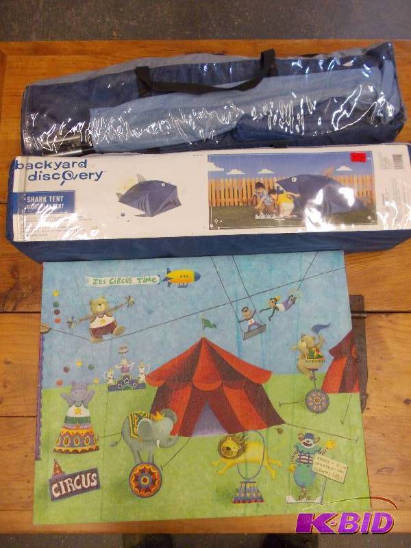 2-Pup Tents, 1-Picture