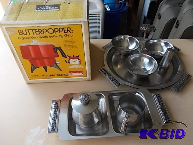 Popcorn Popper & Stainless Steel Servers