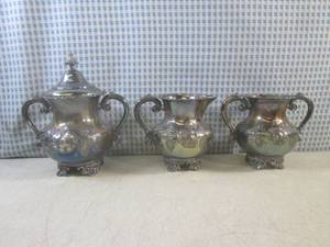 (EW3) Vintage Quadruple Silver Plat...