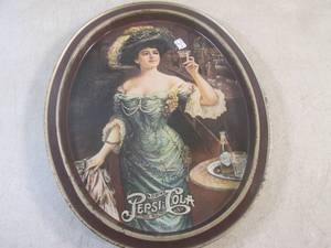 (EC1) Vintage Pepsi-Cola Metal Tray...