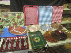 (F-1) Assortment of Trays in Tote...