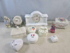 (BR3) 2 Clocks and Assorted Trinket...