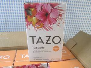 (B-2) 6 Boxes of Tazo Passion Herba...