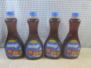 (B-3) 4 Bottles of iHop Butter Peca...