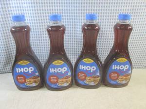 (B-3) 4 Bottles of iHop Butter Peca...