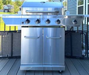 Nexgrill Stainless Steel Gas Grill With Side Burner